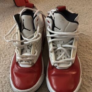 Nike Red and White Sneakers